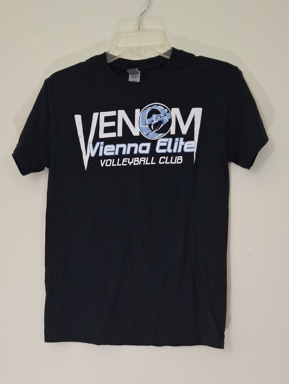 Black Vienna Elite Venom Volleyball Club Graphic Tee, Size Small